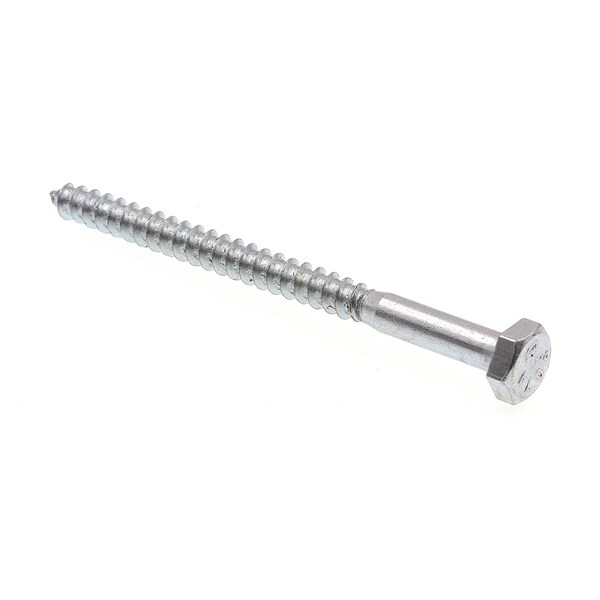 Prime-Line Hex Lag Screw 1/4in X 3-1/2in A307 Grade A Zinc Plated Steel 100PK 9055192 - main